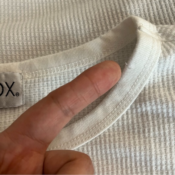 WILDFOX Vibes Speak Louder Than Words Thermal Shirt Positive Quote Top Yoga Gym - Picture 5 of 7